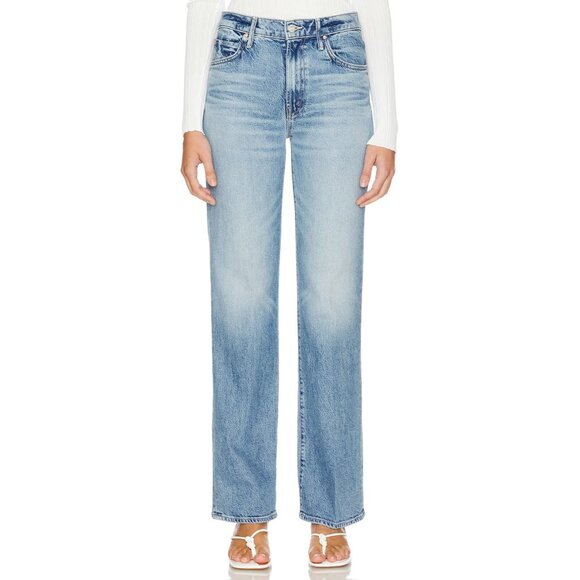 NWT Mother The Kick It in Never Let Go High-Rise Straight Leg Jeans 31 - Picture 1 of 11